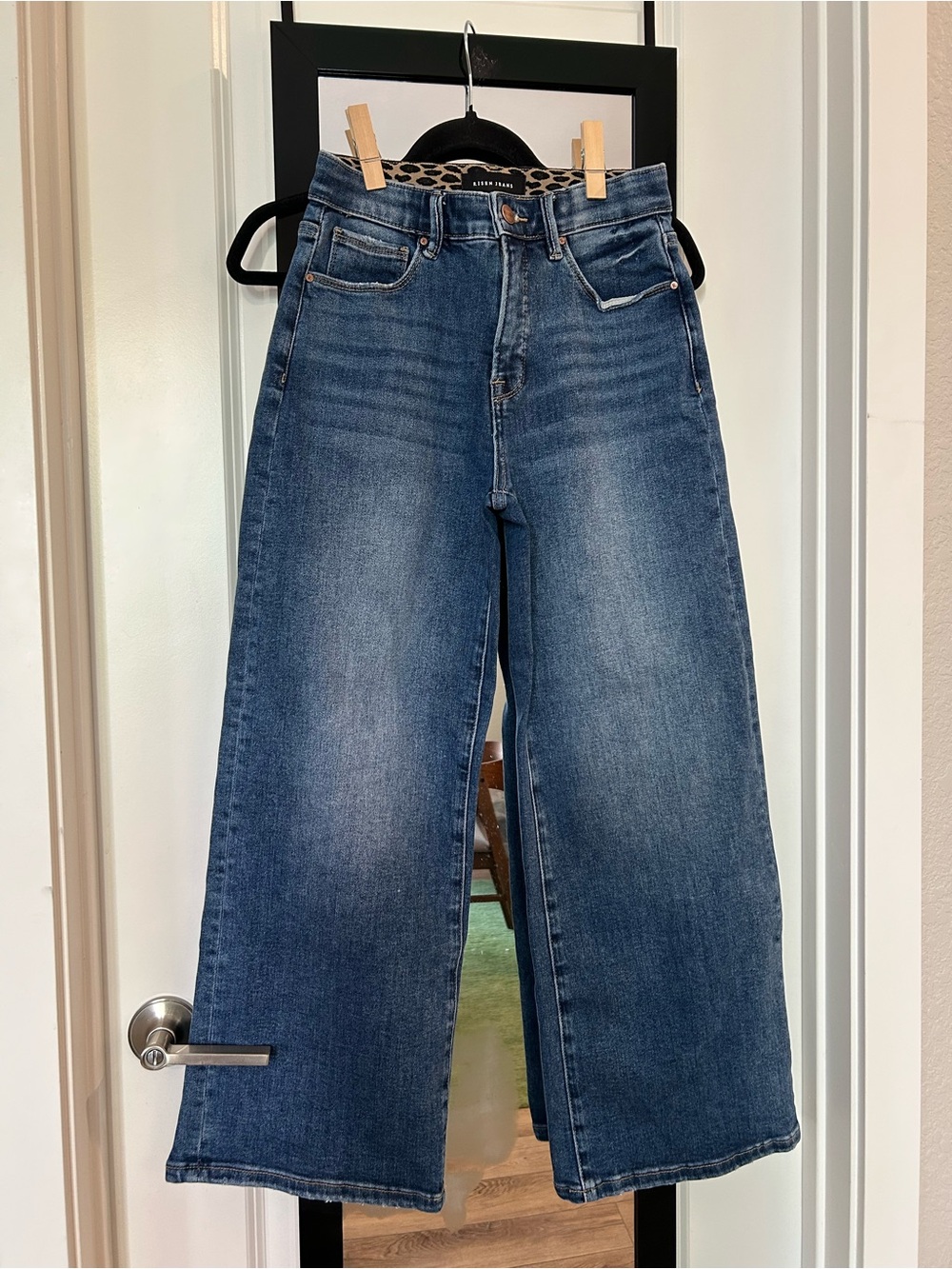 Risen high rise Wide Leg Women’s Jeans - Dark Blue great condition